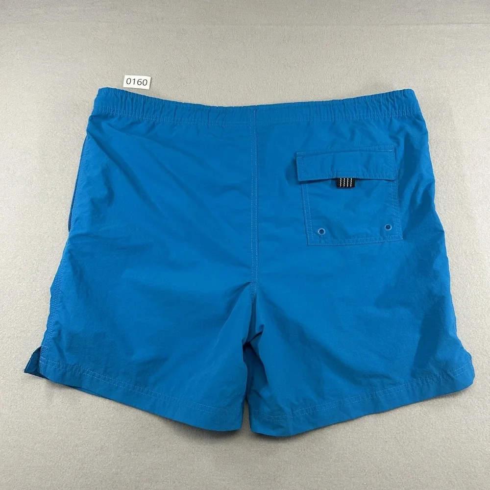 LANDS END SWIM TRUNKS WATER SHORTS LINED MENS MEDIUM ROYAL BLUE Boardshorts